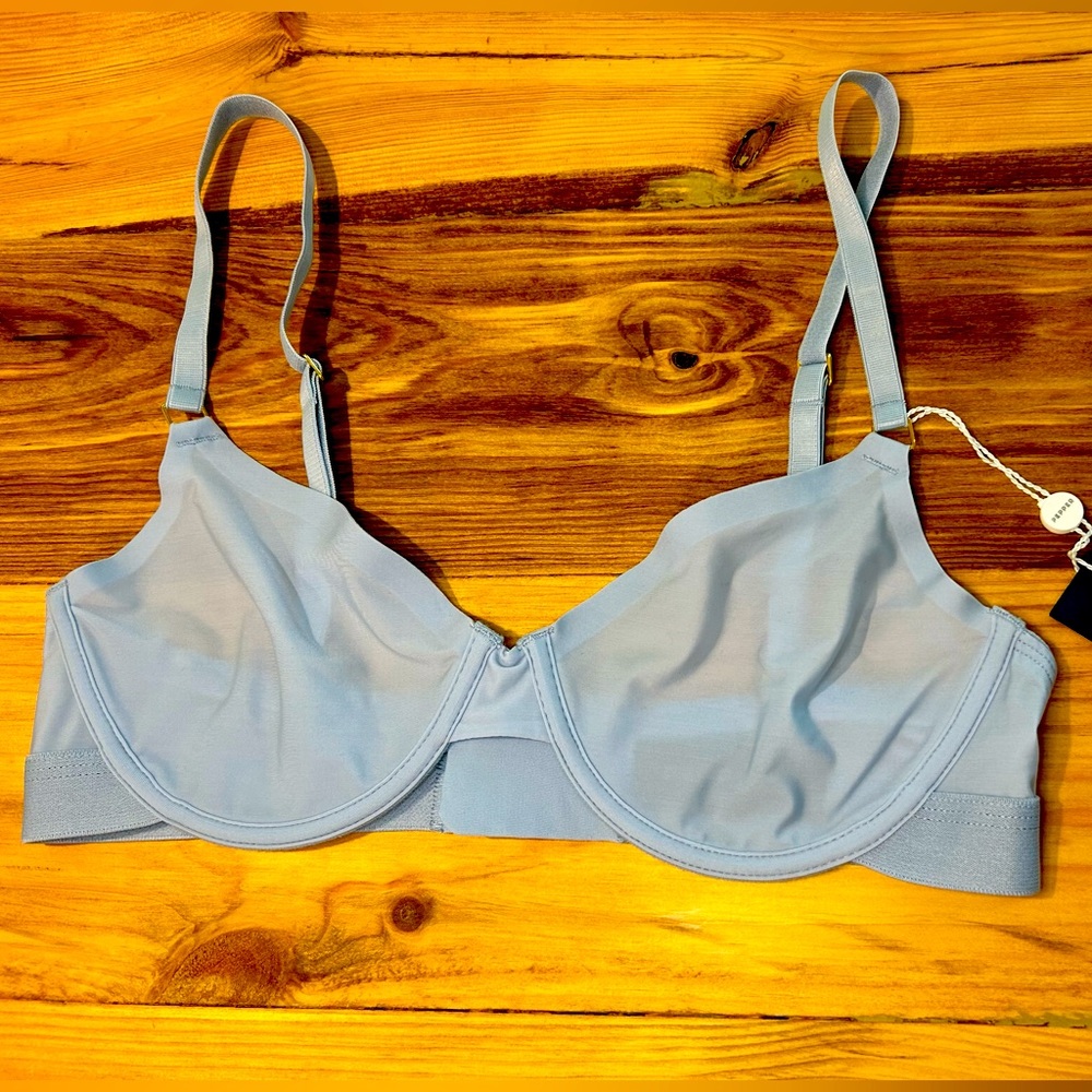 Pepper brand Ultra Fine Unlined Bra Size 32B in Aquamarine